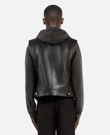 The Kooples HOMME BLACK blouson sans manches en cuir noir