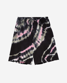 The Kooples HOMME ECRU GREEN short imprimé tie and dye noir