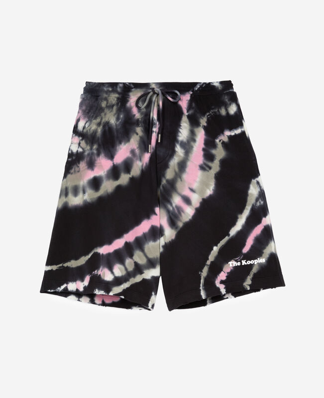 The Kooples HOMME ECRU GREEN short imprimé tie and dye noir