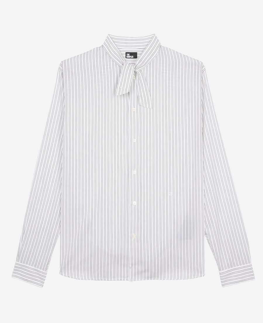 The Kooples MEN BLACK WHITE white pinstripe shirt