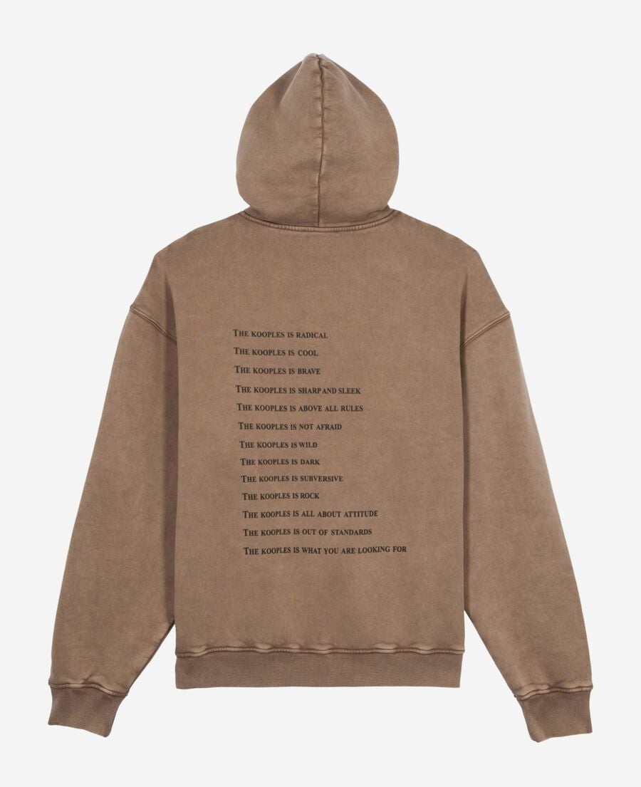 The Kooples HERREN CHOCOLATE what is kapuzen-sweatshirt hellbraun