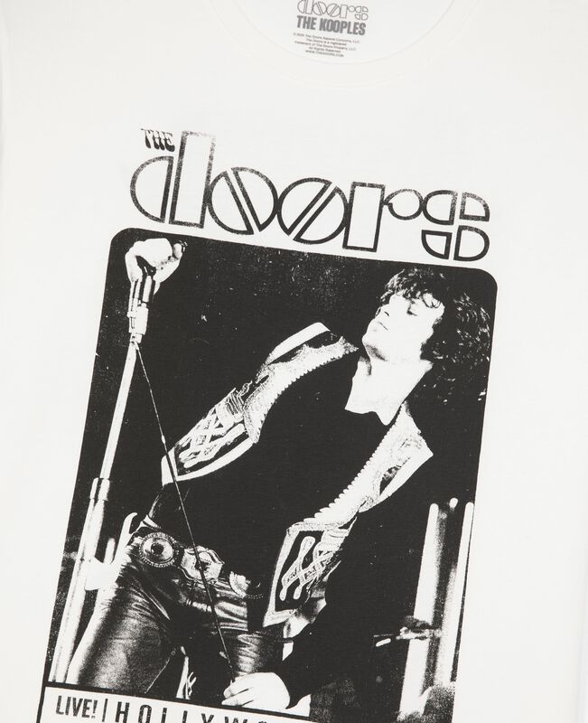 The Kooples MIXTE ECRU t-shirt mixte the doors x the kooples écru