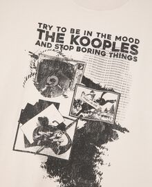 The Kooples HOMME LIGHT GREY t-shirt avec sérigraphie gris