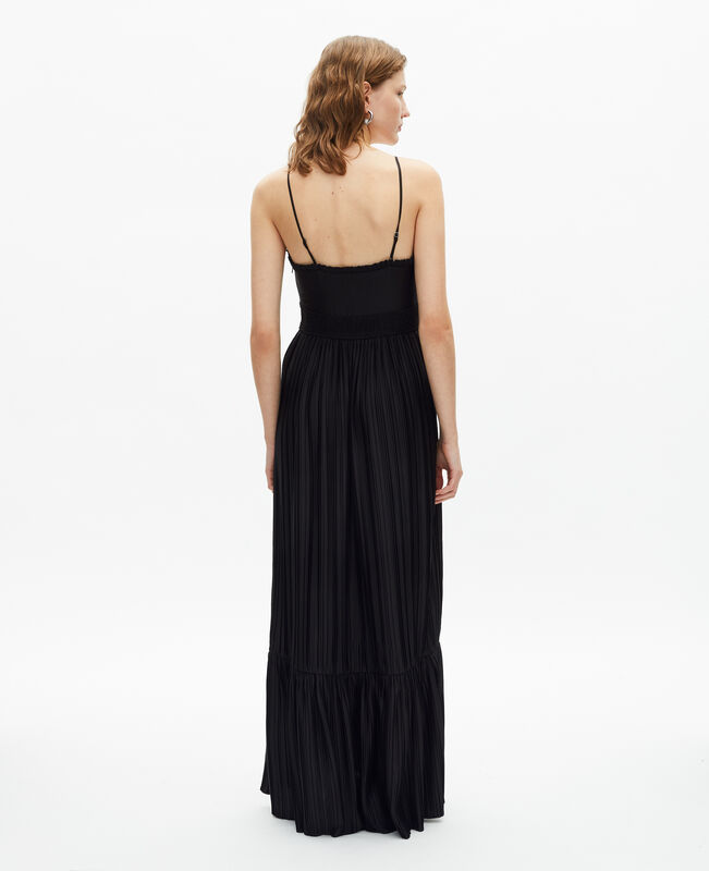 The Kooples FEMME BLACK robe longue noire