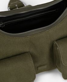 The Kooples FEMME KAKI sac amelia en canvas kaki