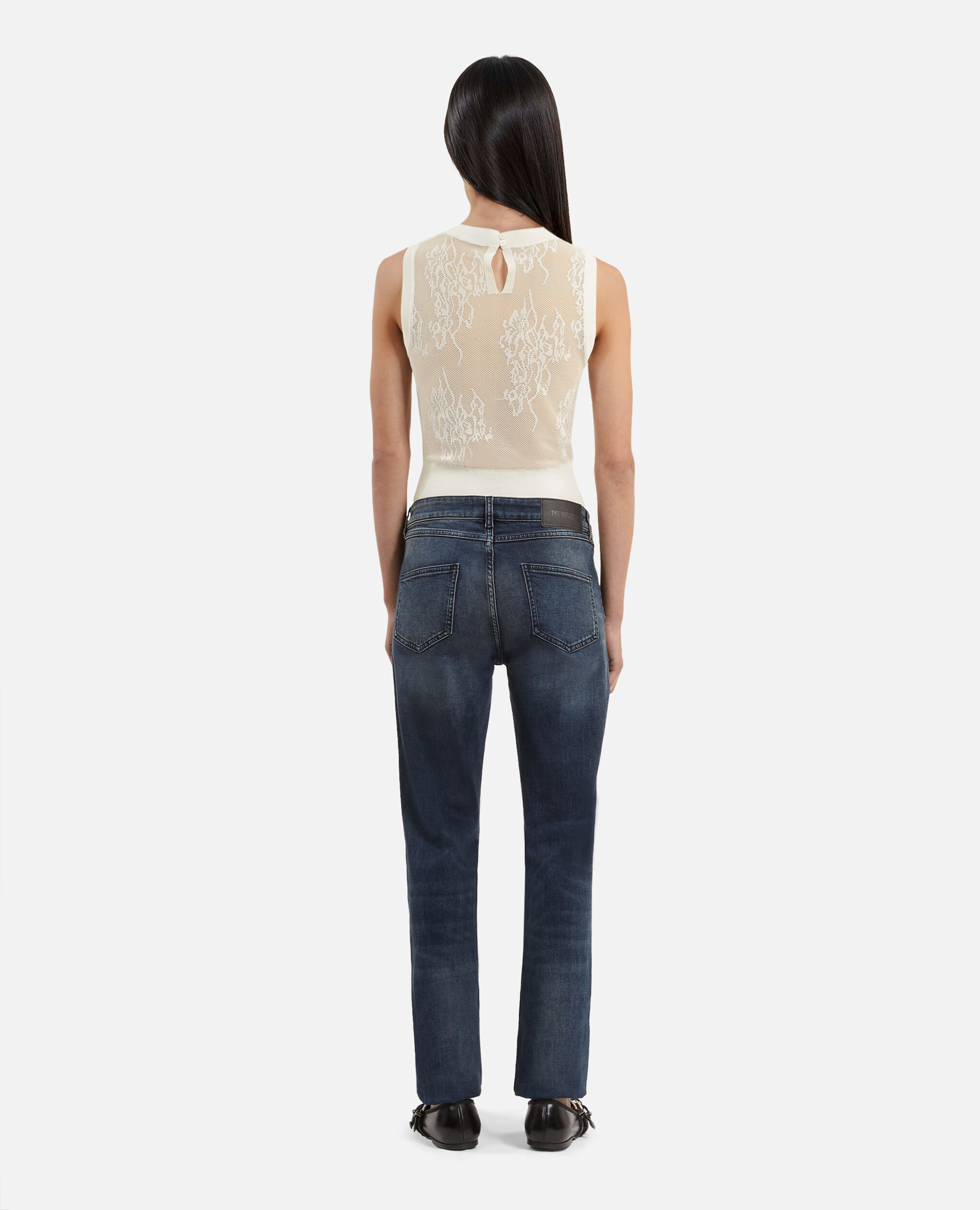 Top en maille blanc, WHITE, hi-res image number null