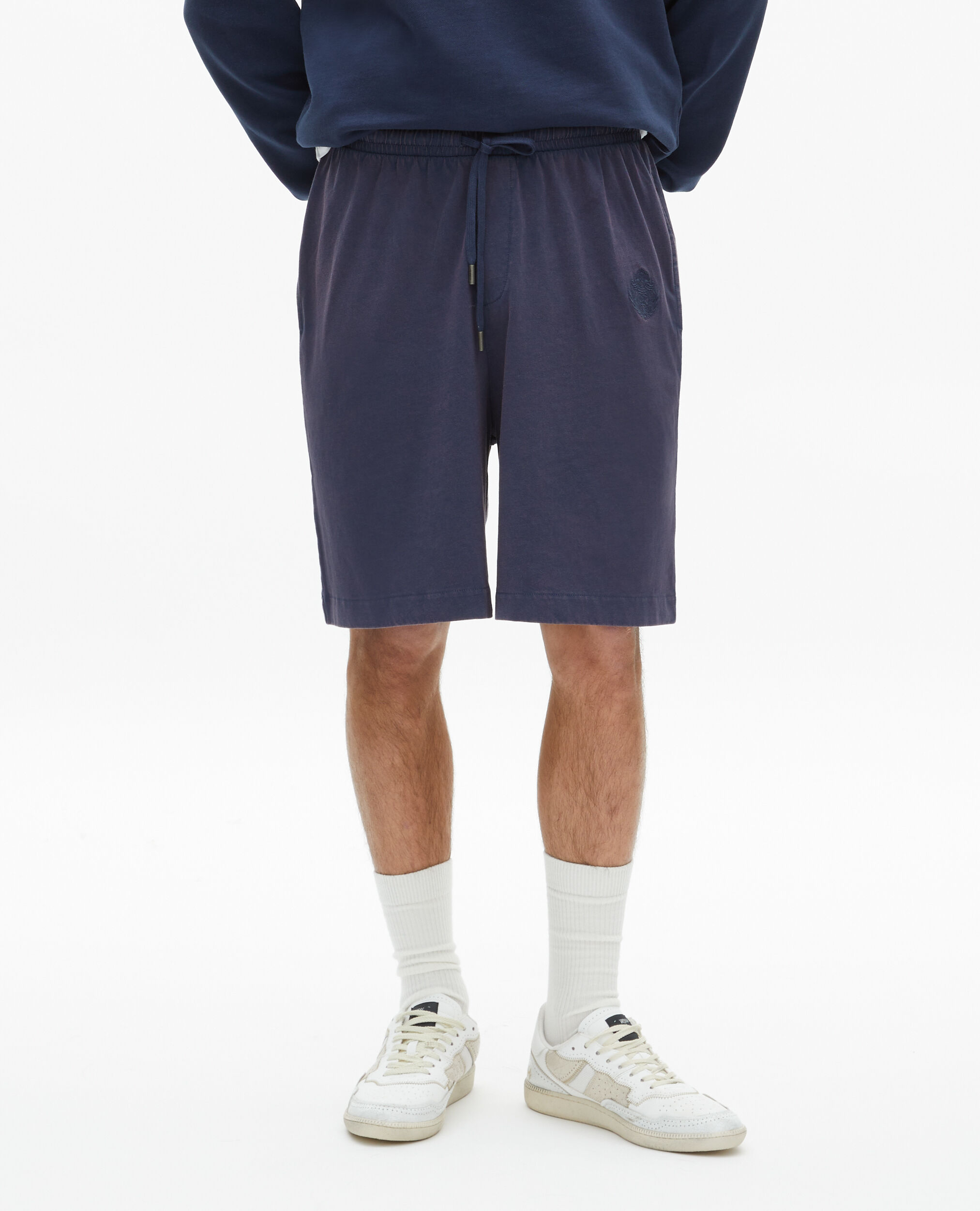 Short avec blason bleu, DARK NAVY, hi-res image number null