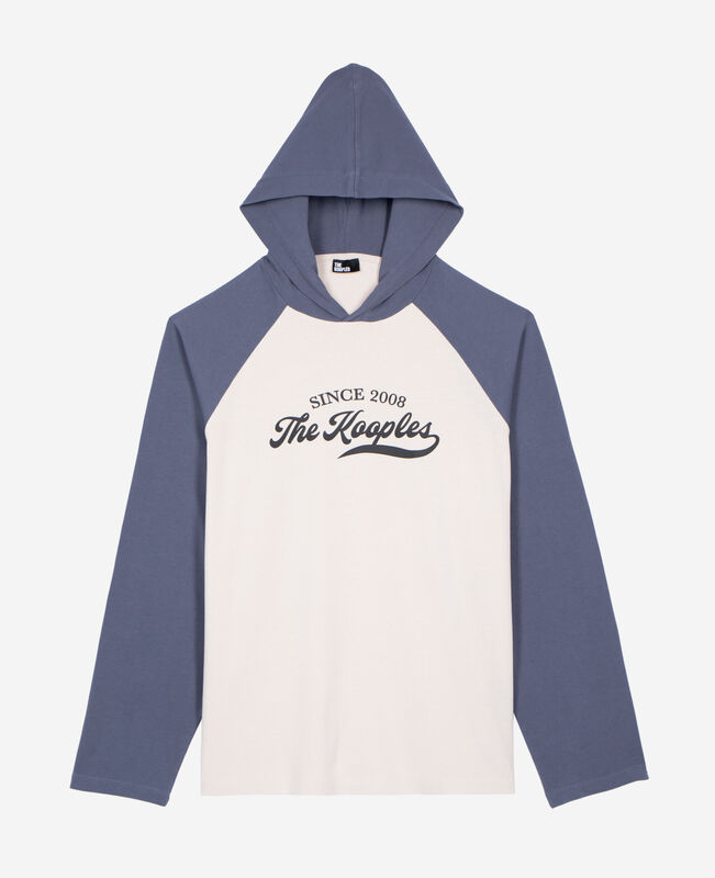 The Kooples HOMME BEIGE GREY t-shirt manches longues avec logo beige