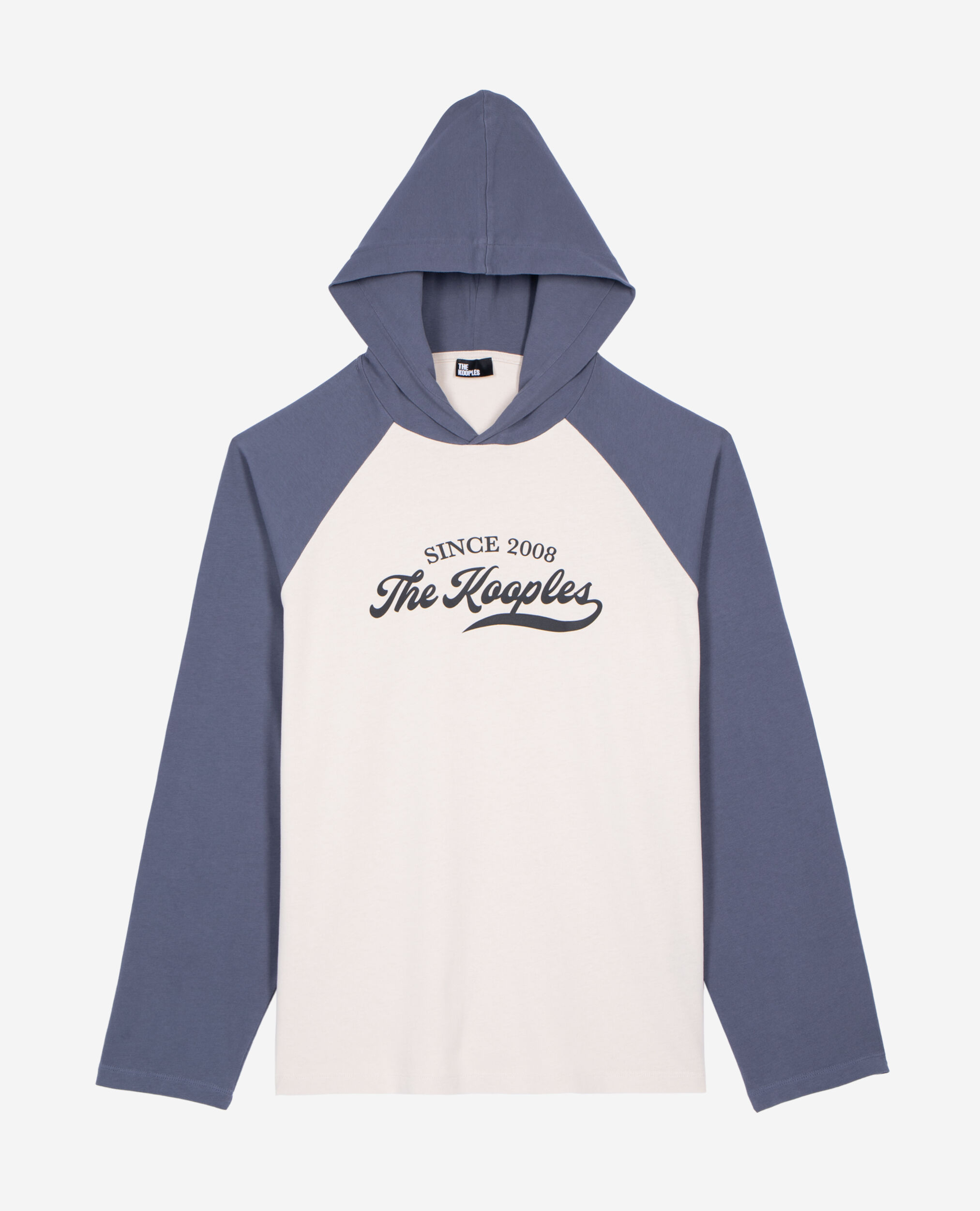 T-shirt manches longues avec logo beige, BEIGE GREY, hi-res image number null