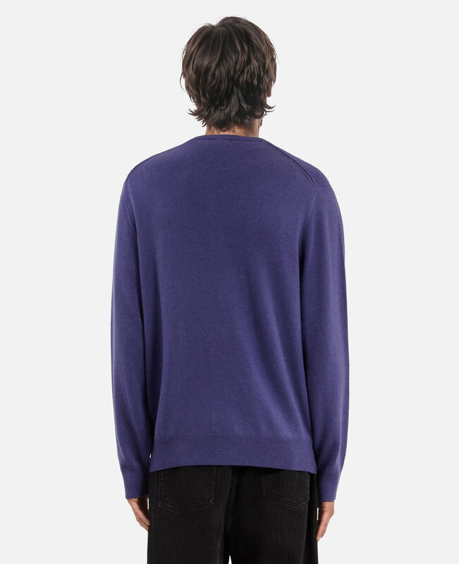 The Kooples HOMME BLUE ATLANTIQUE pull en cachemire bleu