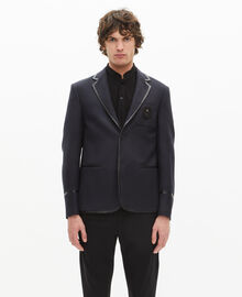 The Kooples HOMME DARK NAVY veste en laine mélangée bleu marine