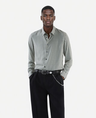 The Kooples MEN BLACK WHITE floral print shirt