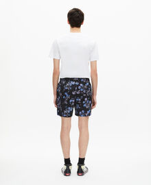 The Kooples HOMME BLACK BLUE maillot de bain imprimé fleuri noir