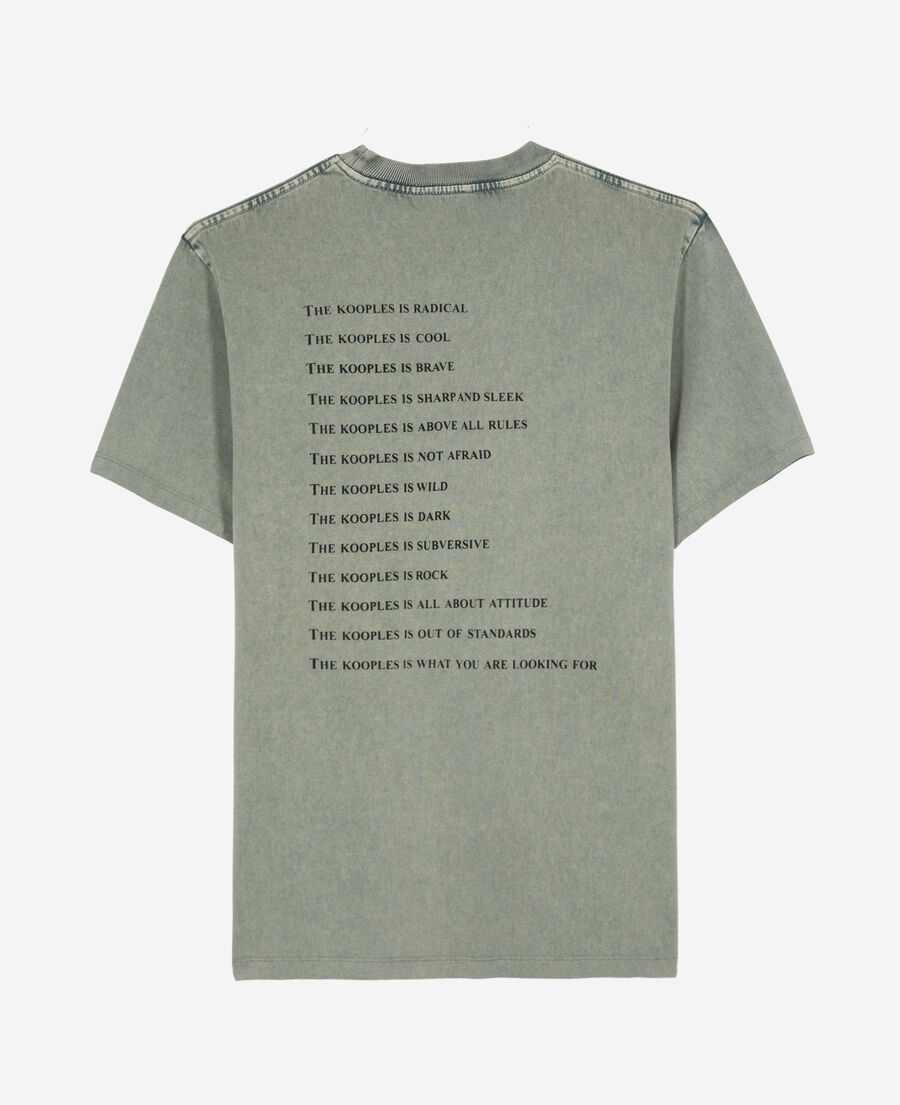 The Kooples HOMME BLUE/GREEN t-shirt what is vert