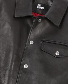 The Kooples HOMME BLACK veste en cuir noire