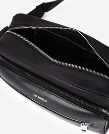 The Kooples HOMME BLACK sac messenger medium en cuir noir