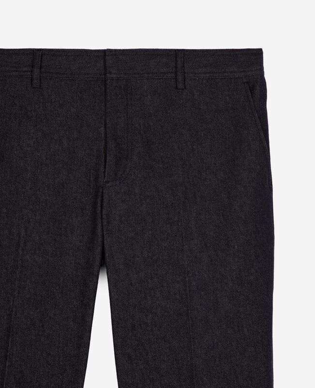 The Kooples HOMME NAVY pantalon de costume effet denim bleu
