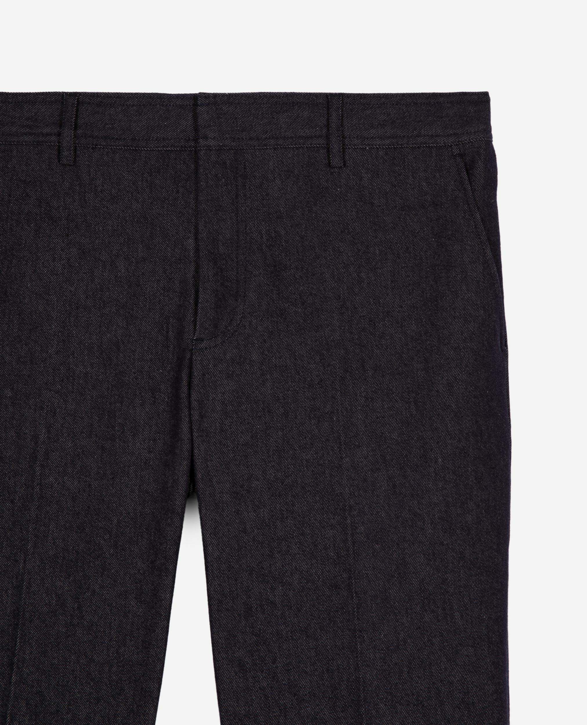 Pantalon de costume effet denim bleu, NAVY, hi-res image number null