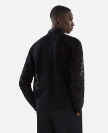 The Kooples HOMME BLACK chemise en dentelle noire