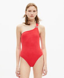 The Kooples FEMME RED maillot de bain the kooples x luz une pièce asymétrique rouge