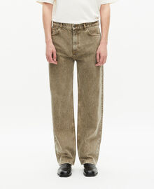 The Kooples HOMME OLIVE jean droit olive
