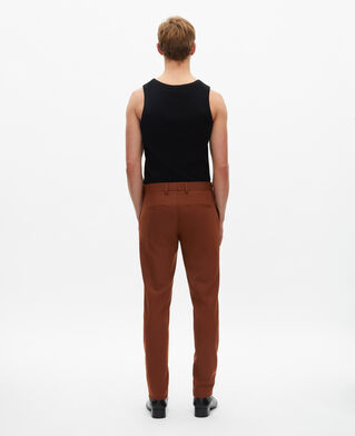 The Kooples HOMME ROUILLE pantalon de costume marron