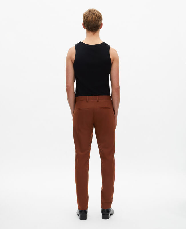 The Kooples HOMME ROUILLE pantalon de costume marron