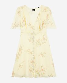 The Kooples FEMME YELLOW robe courte imprimé fleuri jaune