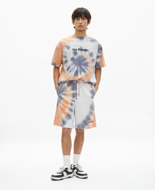 The Kooples HOMME NEW LIGHT BLUE short imprimé tie and dye bleu