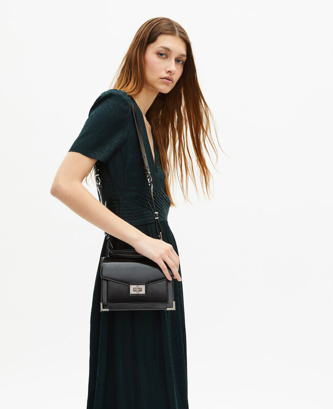 The Kooples FEMME BLACK sac emily small en cuir noir