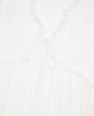 The Kooples FEMME ECRU robe courte avec volants écru