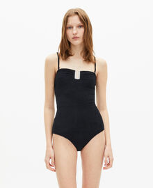 The Kooples FEMME BLACK maillot de bain the kooples x luz une pièce bustier noir