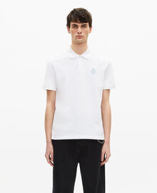 The Kooples HOMME WHITE polo en piqué col classique blanc