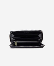 The Kooples MIXTE BLACK portefeuille blason en cuir noir