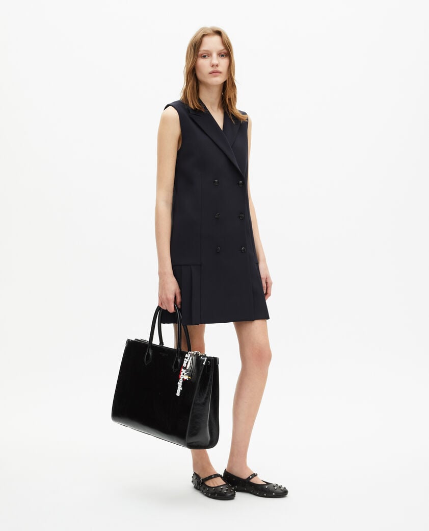 The Kooples DAMEN NAVY kurzes schneiderkleid marine