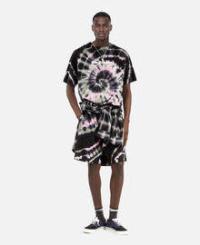 The Kooples HOMME ECRU GREEN t-shirt tie and dye noir