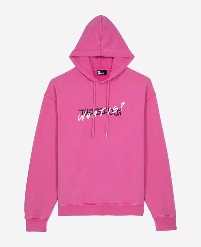 The Kooples HOMME FUSHIA sweatshirt à capuche what is rose