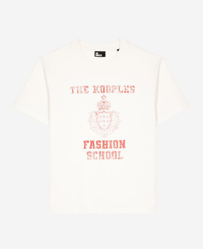The Kooples FEMME ECRU t-shirt avec sérigraphie écru