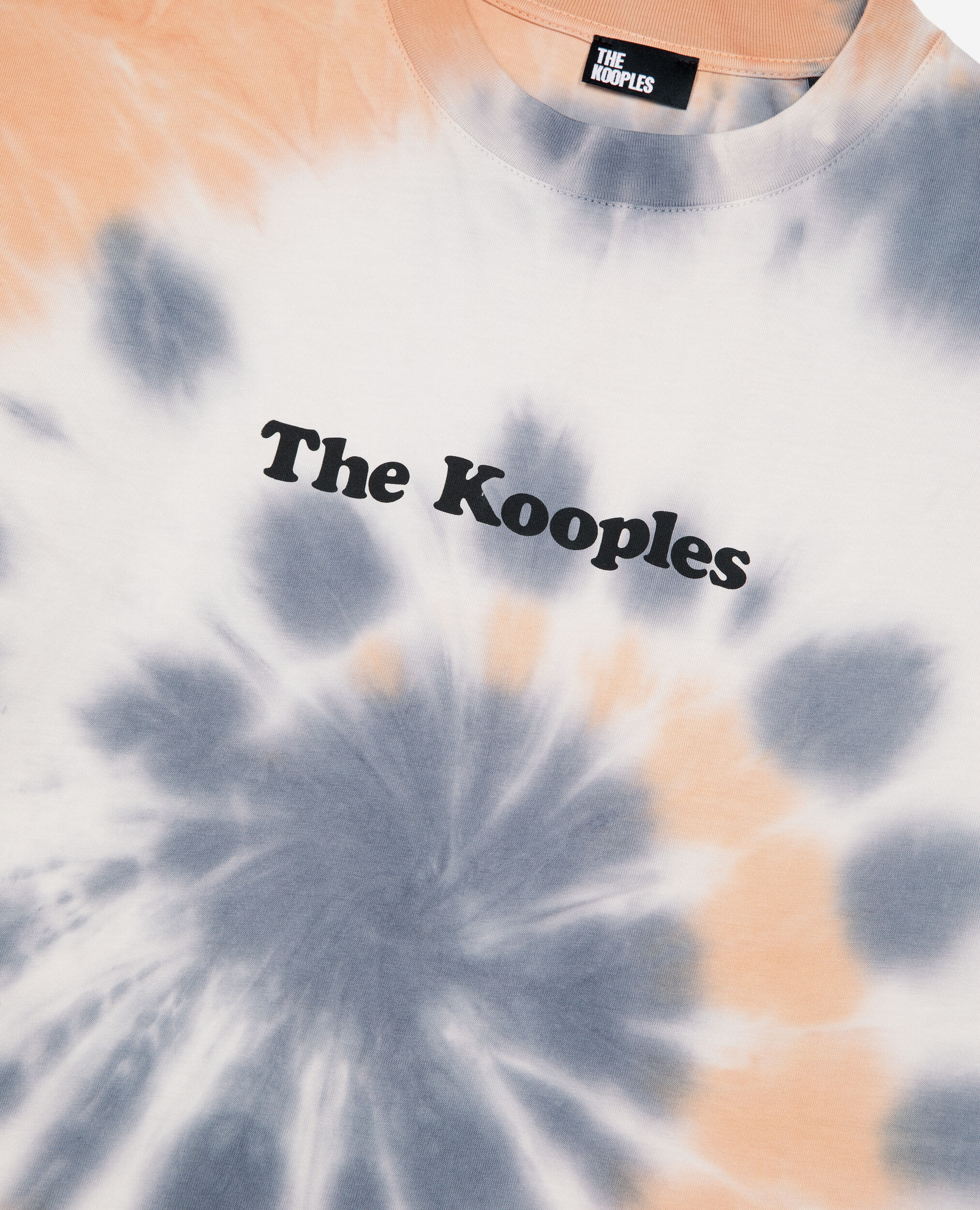 T-shirt imprimé tie and dye bleu, NEW LIGHT BLUE, hi-res image number null