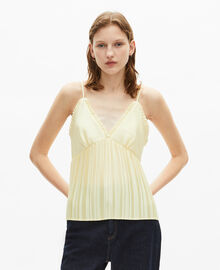 The Kooples FEMME YELLOW caraco plissé jaune
