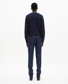 The Kooples HOMME NAVY pantalon droit marine