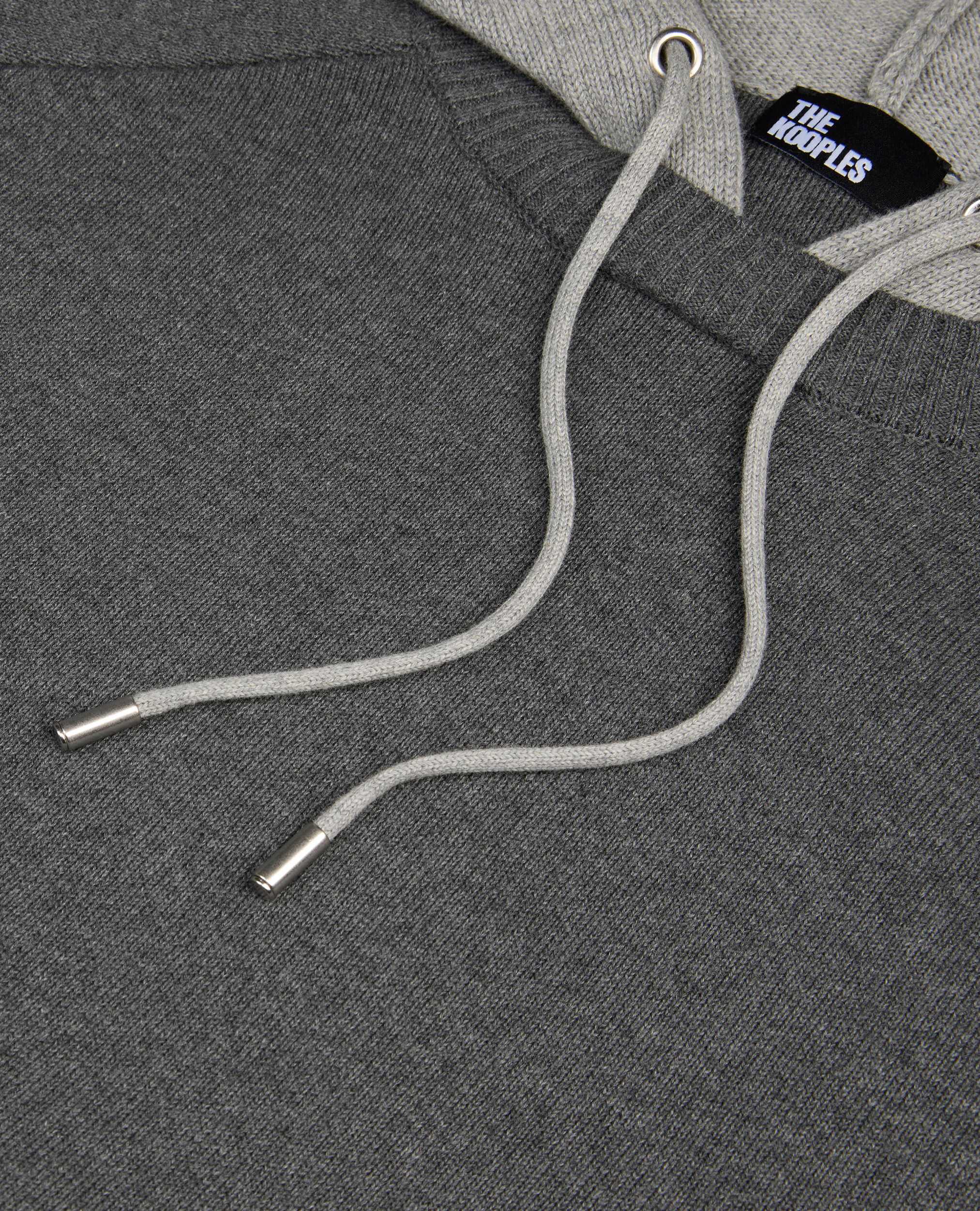 Pull en coton gris, MIDDLE GREY / ANTHRACITE, hi-res image number null