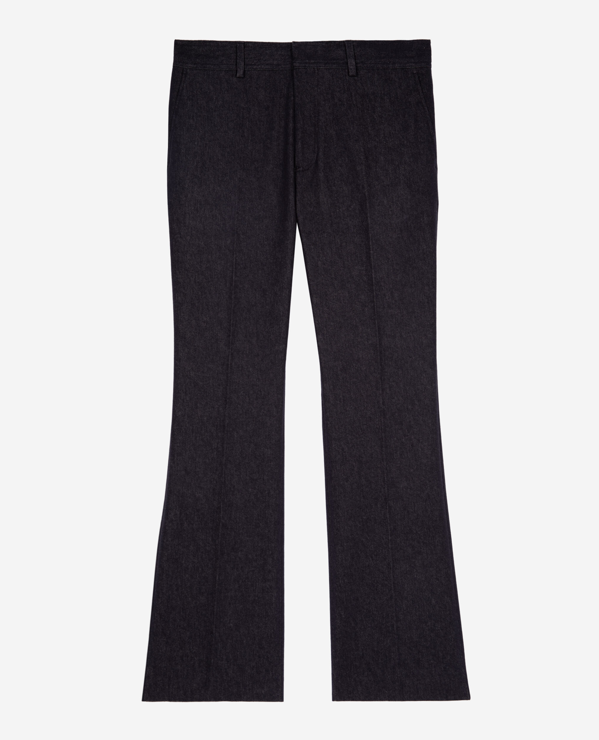 Pantalon de costume effet denim bleu, NAVY, hi-res image number null