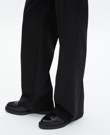The Kooples FEMME BLACK pantalon de smoking large noir