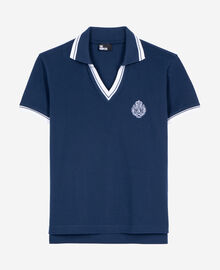 The Kooples FEMME DARK NAVY polo col v bleu
