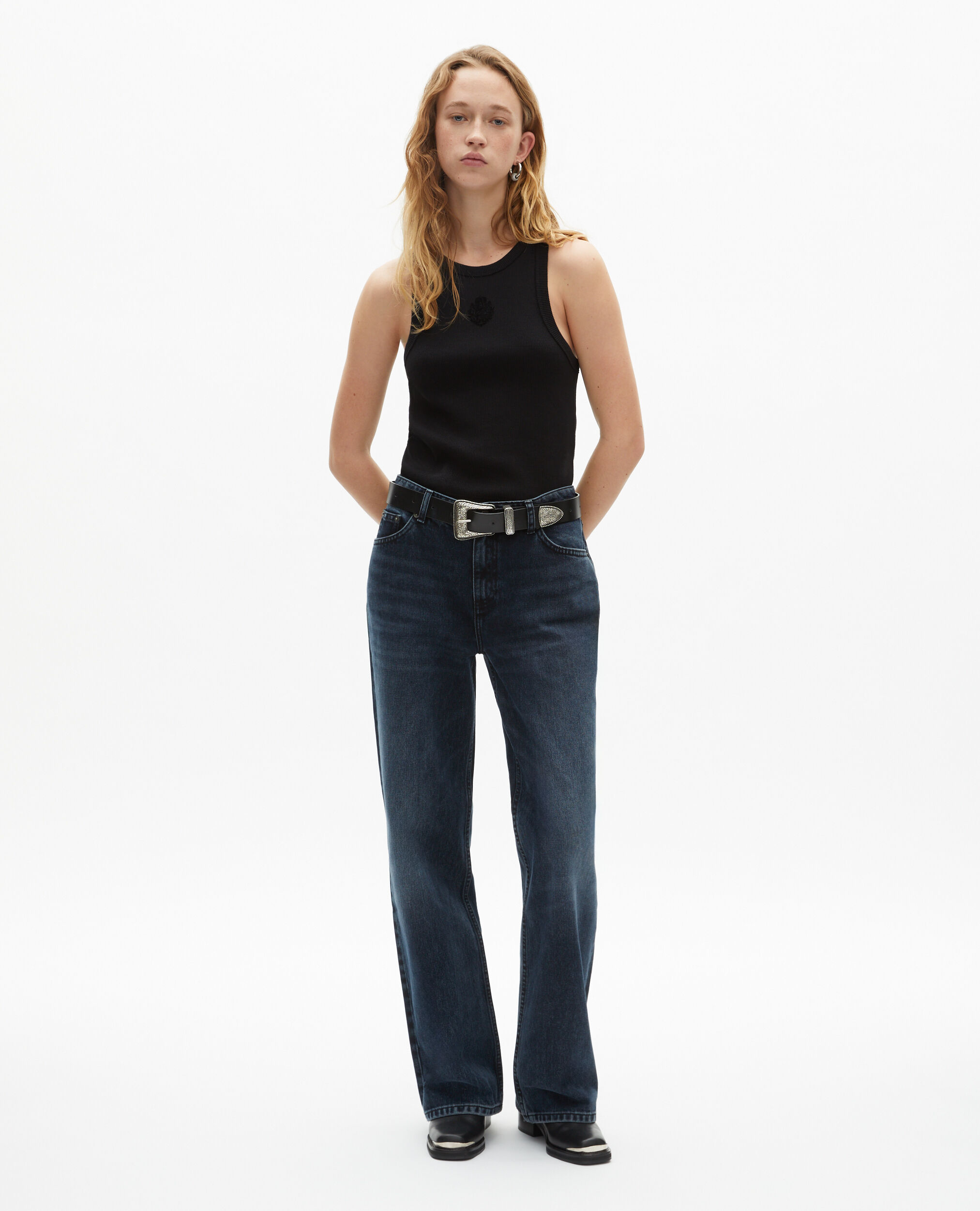 Jean large bleu foncé, BLUE ELECTRIC, hi-res image number null