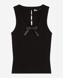 The Kooples FEMME BLACK top en maille noir