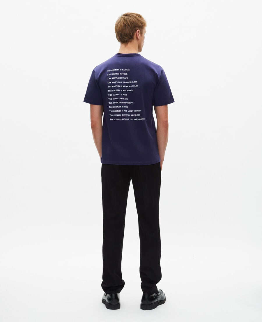 The Kooples HOMME BLUE ATLANTIQUE t-shirt what is bleu nuit