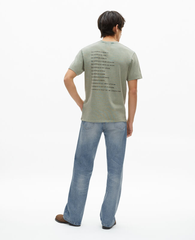 The Kooples HOMME BLUE/GREEN t-shirt what is vert