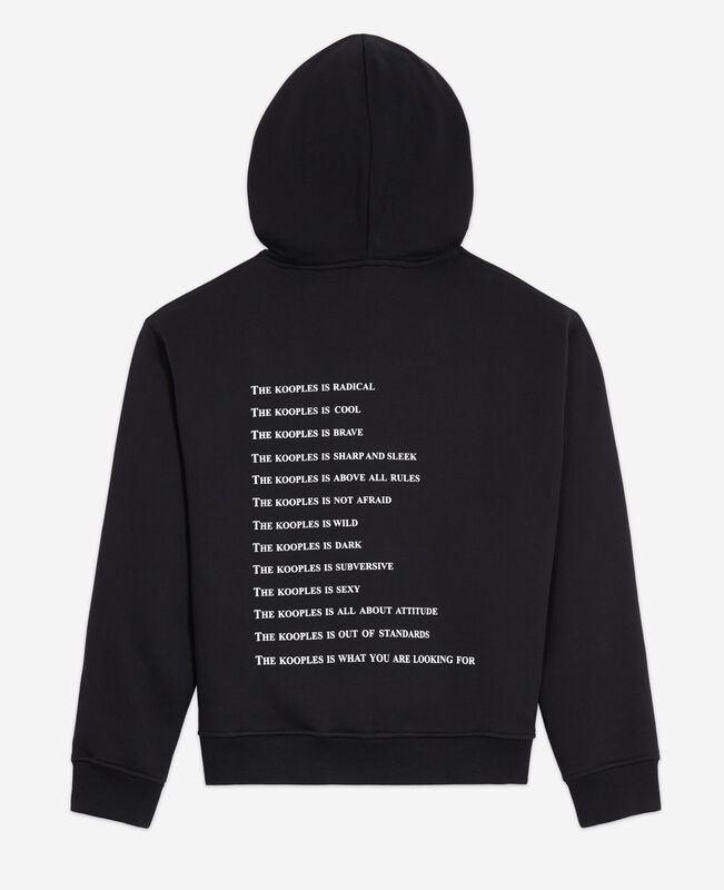 The Kooples FEMME BLACK sweatshirt à capuche what is noir